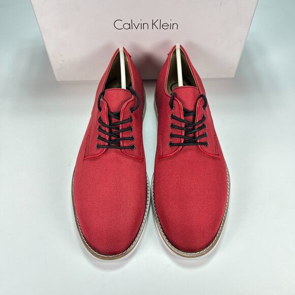 Calvin Klein Aggussie Nylon Brick Red Casual Oxford Dress Shoes Men\'s Size 9M main image 10